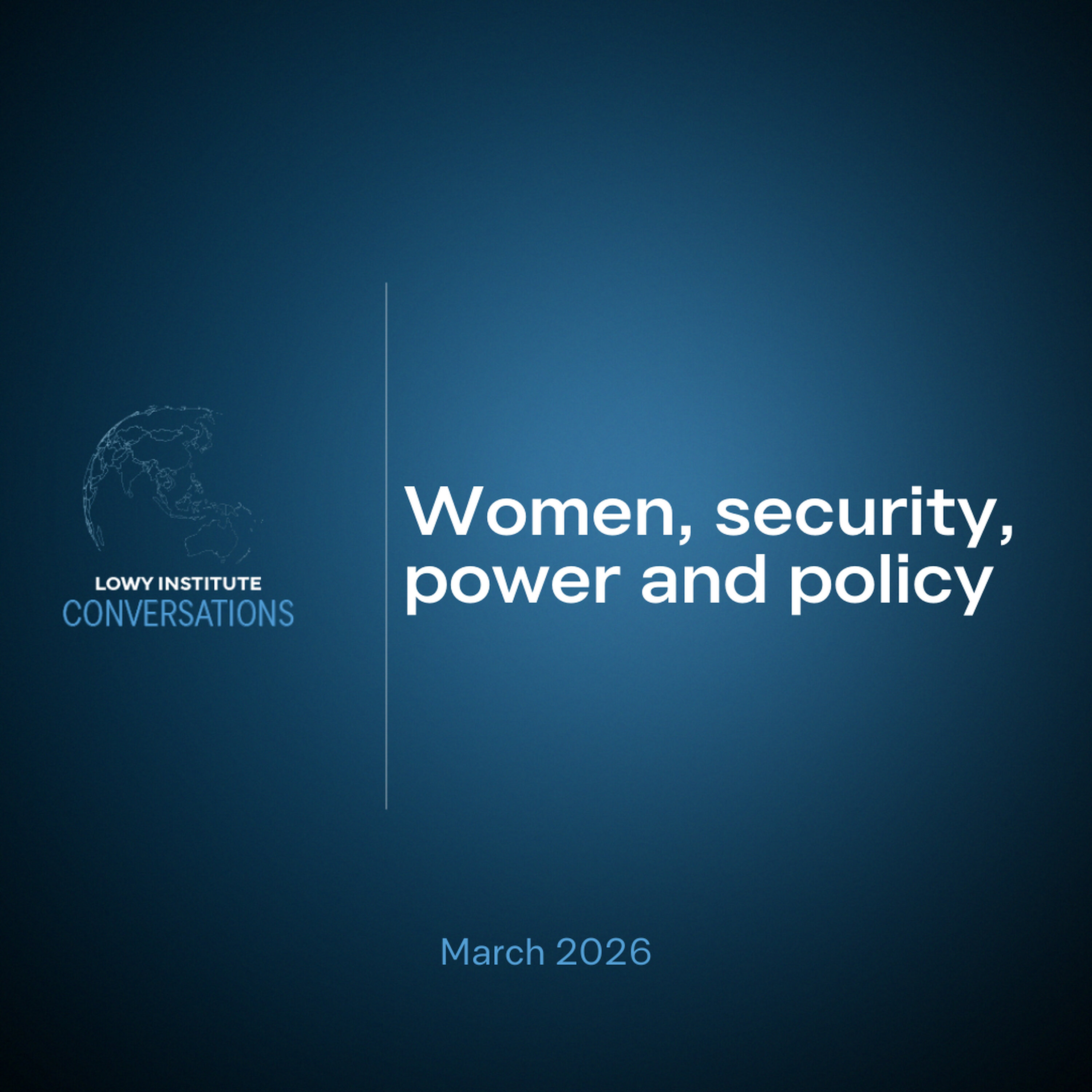Women, security, power and policy episode artwork