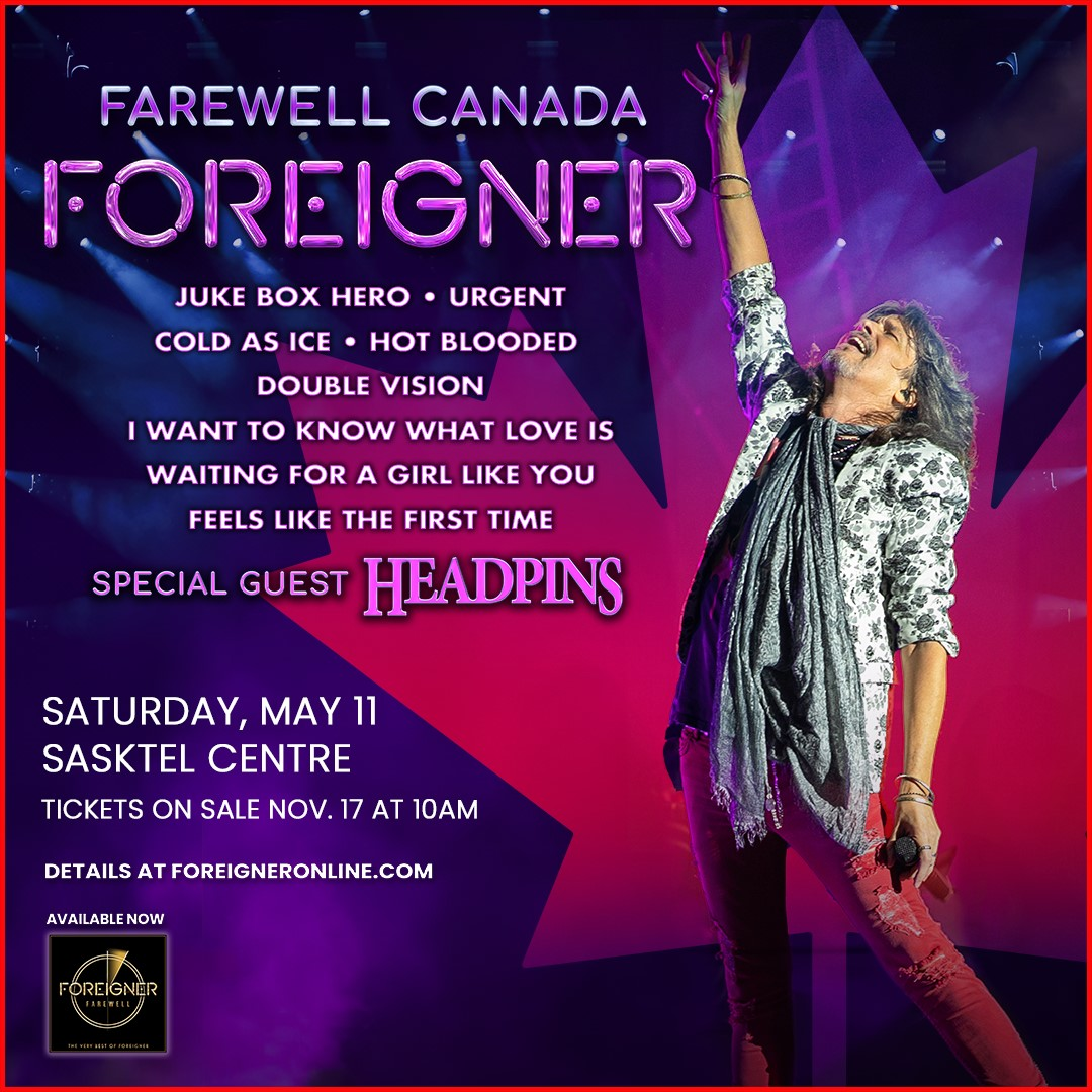 FOREIGNER - Farewell Canada Tour