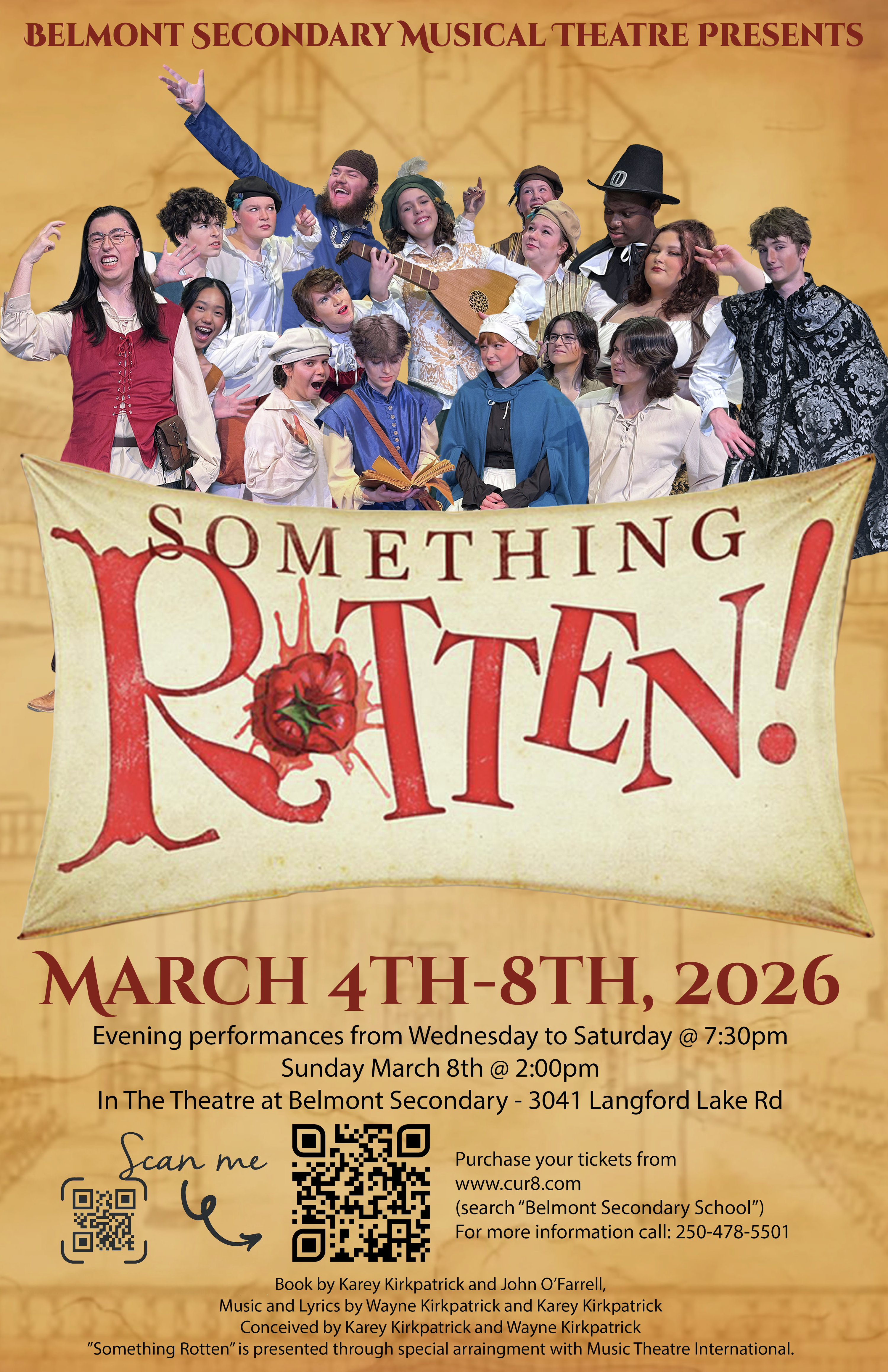 Kirsten + Belmont Secondary's musical Something Rotten
