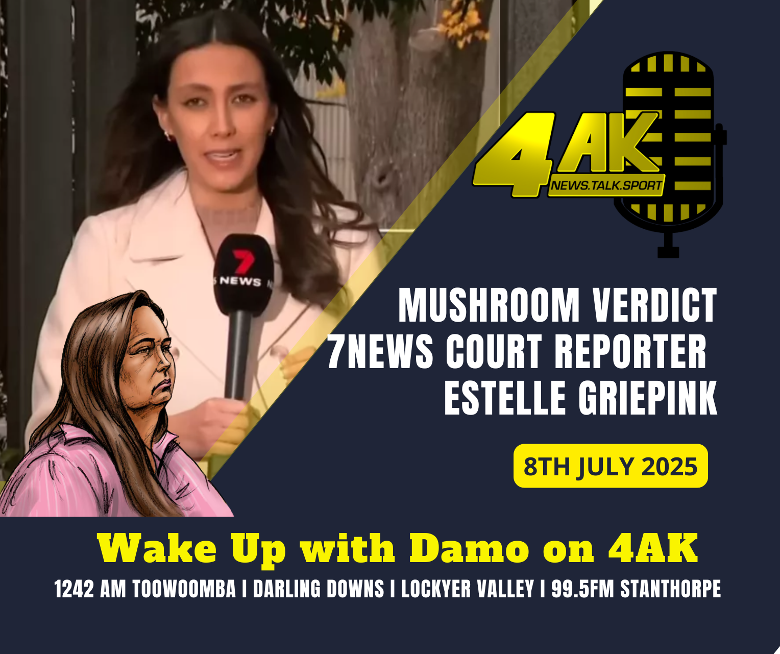 7NEWS Court Reporter Estelle Griepink 08072025