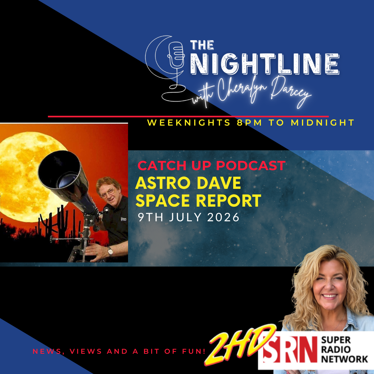 SPACE REPORT with Astro Dave 09 July 2026