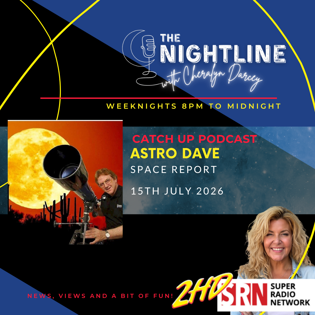 SPACE REPORT with Astro Dave 15 July 2026