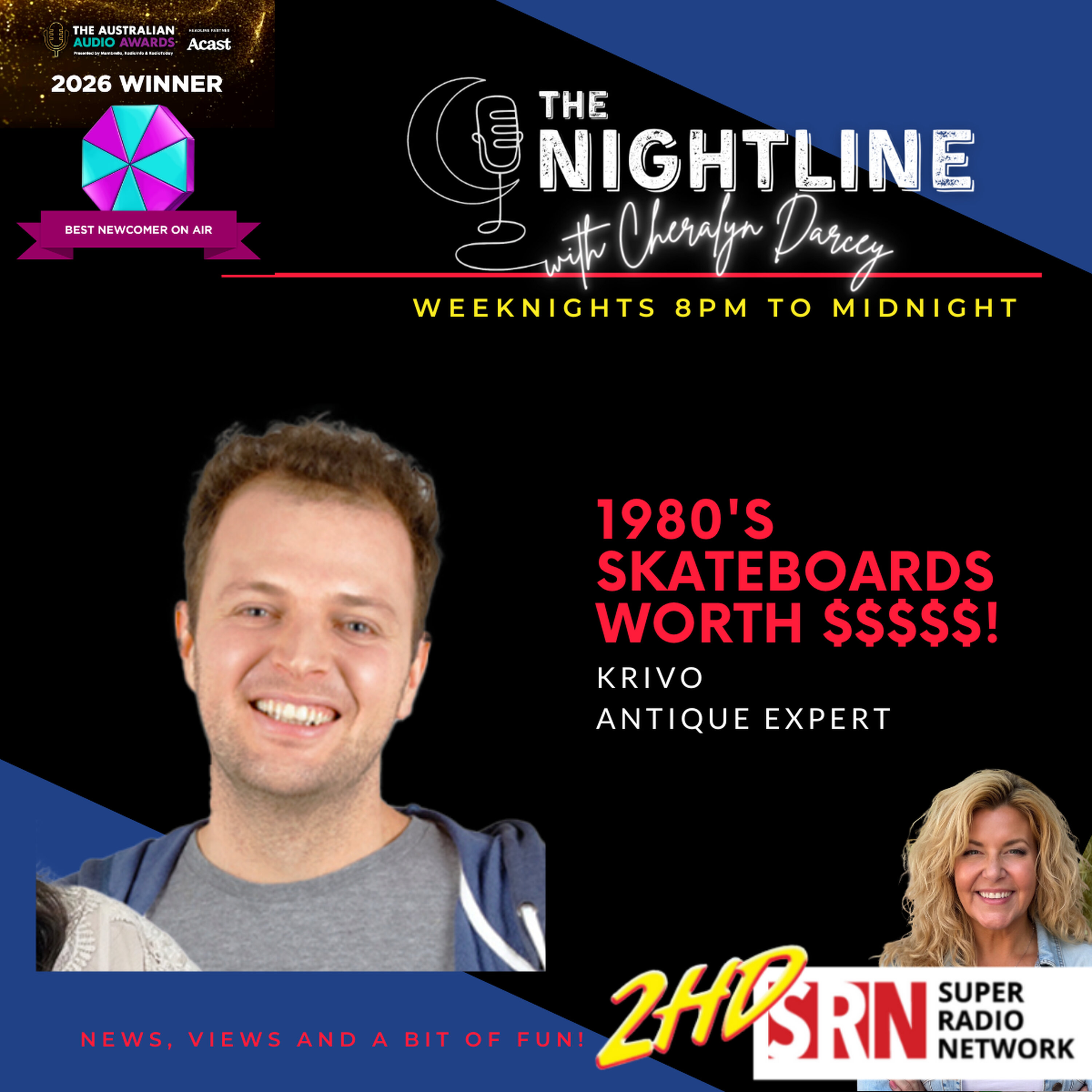 Krivo's Antique Corner: Skateboards 18 August 2026 episode artwork