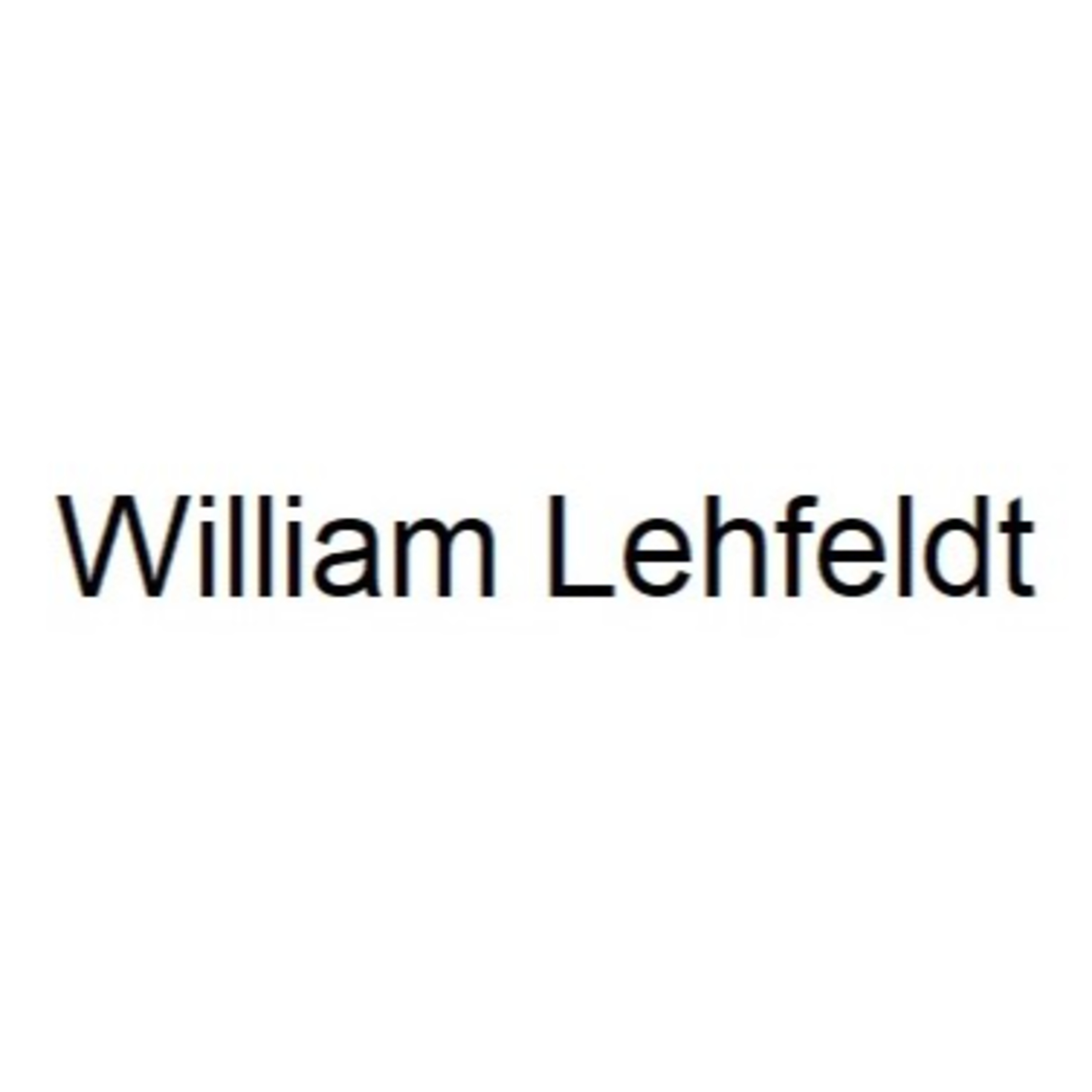 Lehfeldt, William