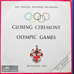 Opening ceremony - 1956 Melbourne Olympics Official Souvenir Record