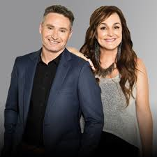 Hughesy & Kate for the drive home - Hughesy hands over 12