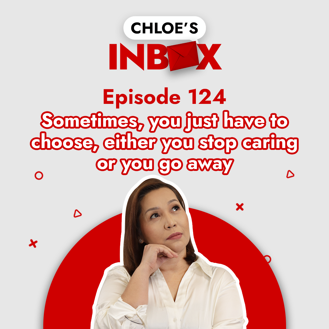 Sometimes, you just have to choose, either you stop caring or you go away