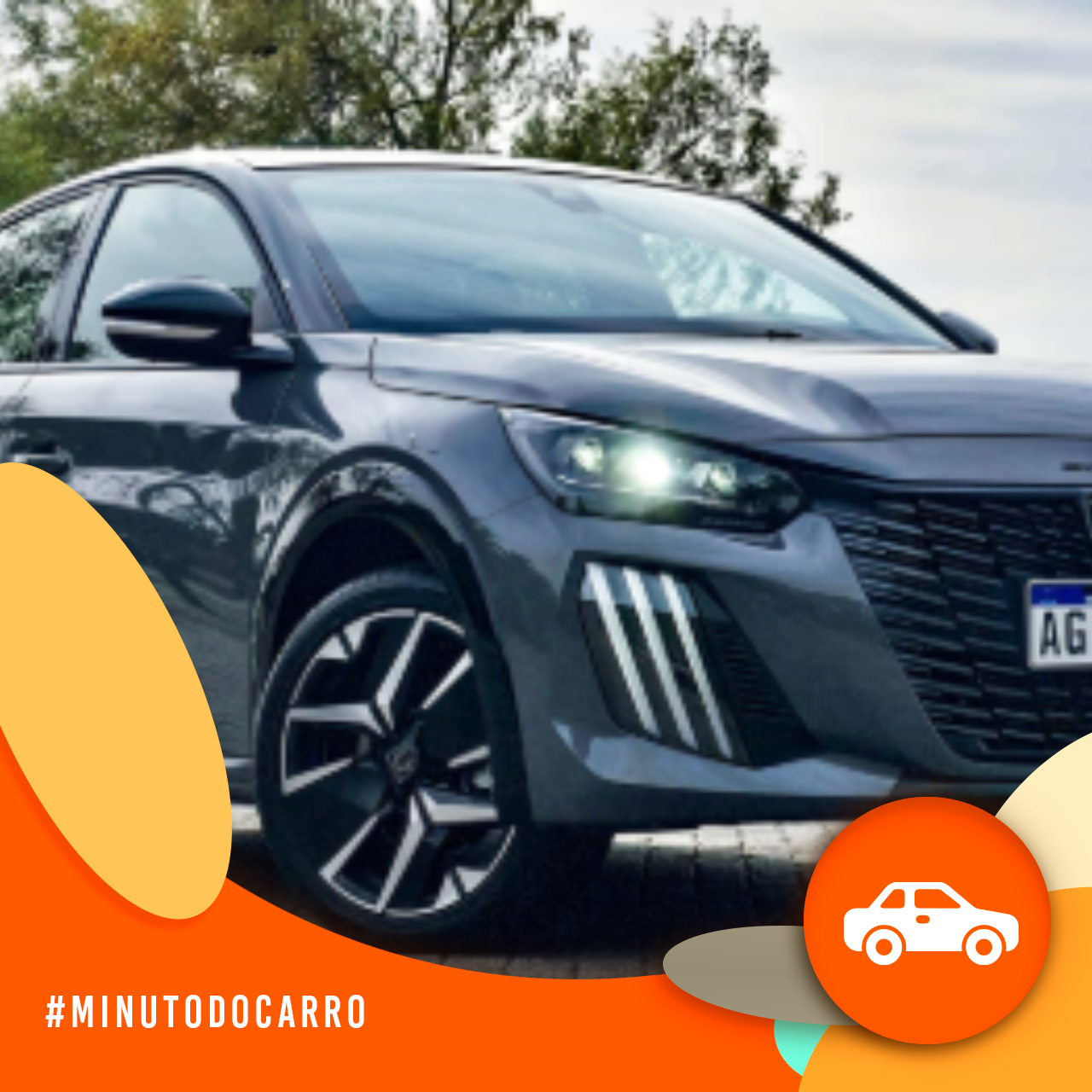 Minuto do Carro - Peugeot lança versões híbridas do hatch 208 e do SUV 2008