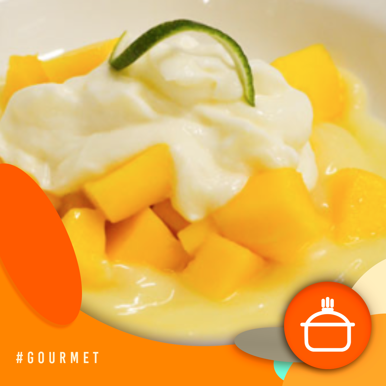 Alvorada Gourmet - Creme Gelado de Manga com Limão e Gengibre