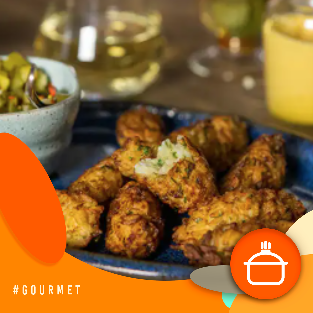 Alvorada Gourmet - Bolinho de arroz com pequi 