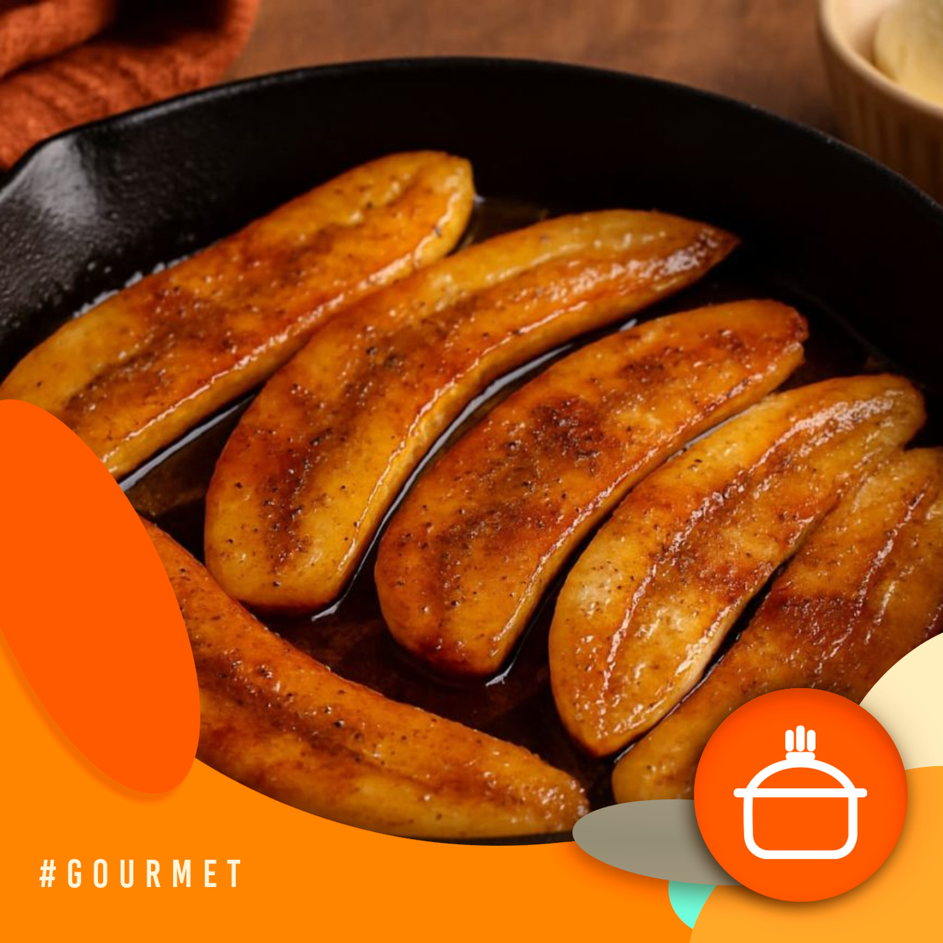 Alvorada Gourmet - Banana caramelizada com toque de canela
