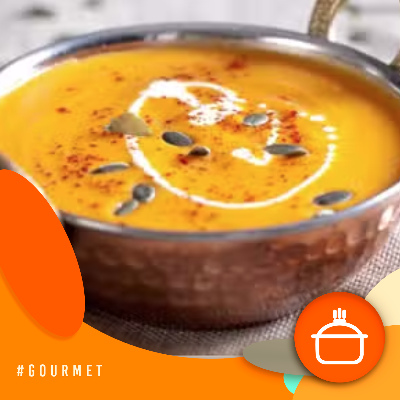 Alvorada Gourmet - Creme rústico com abóbora e gengibre