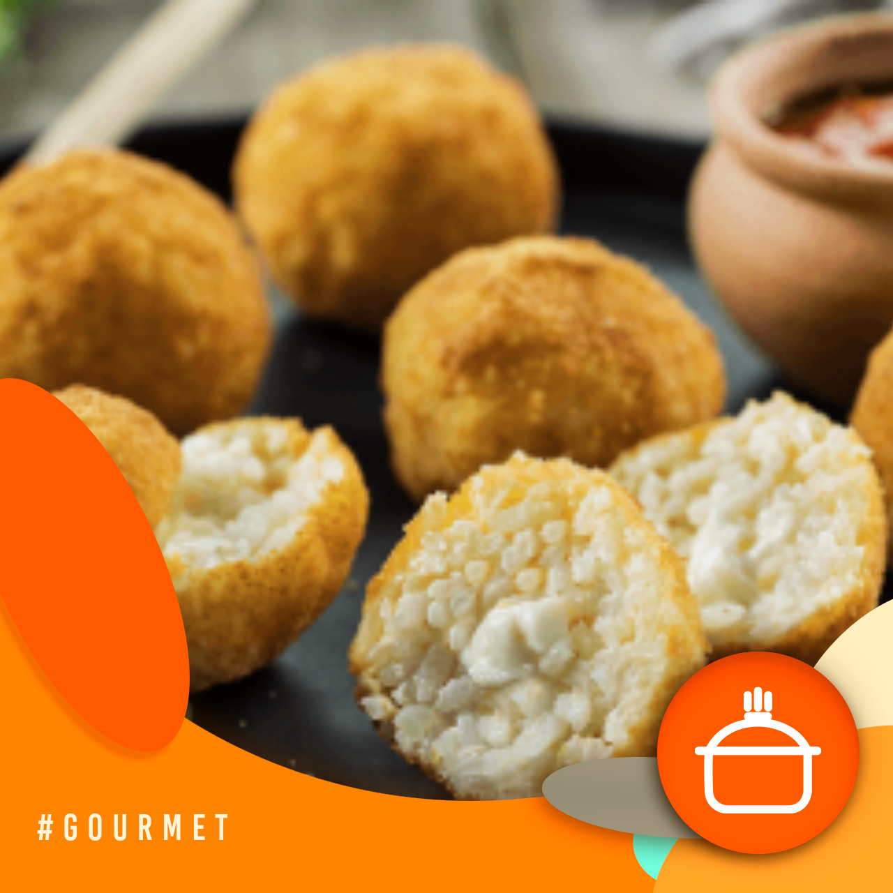Alvorada Gourmet - Arancini de queijo Araxá com geleia de café