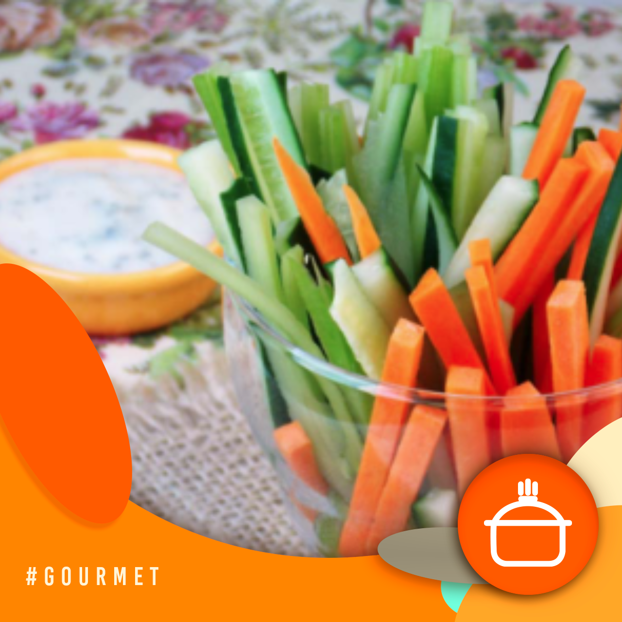 Alvorada Gourmet - Palitos de pepino e cenoura