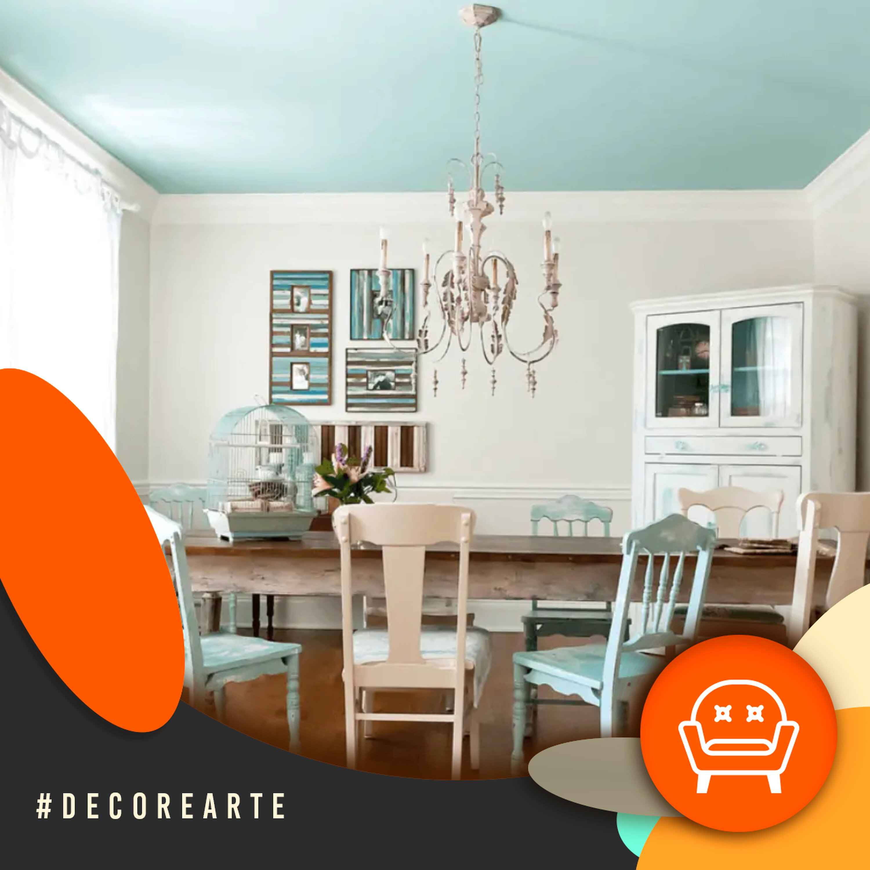 Decor e Arte - Antes de colorir o teto