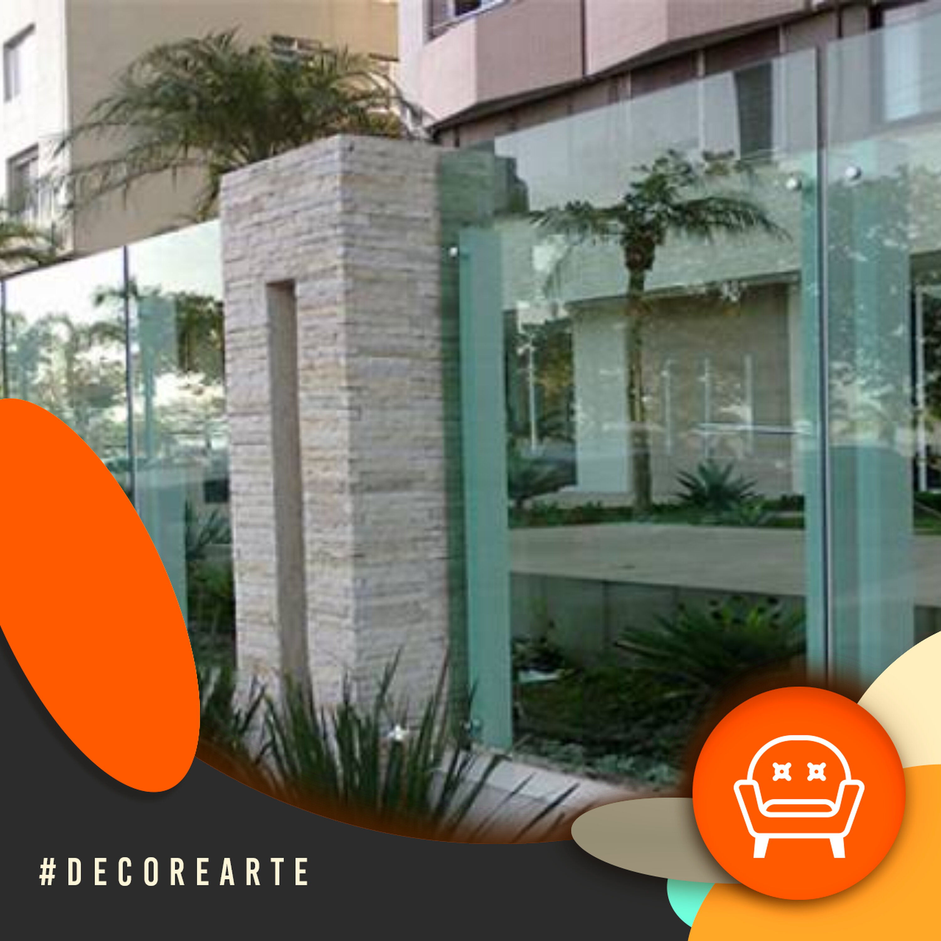 Decor e Arte - Por que não usar vidro em muros?