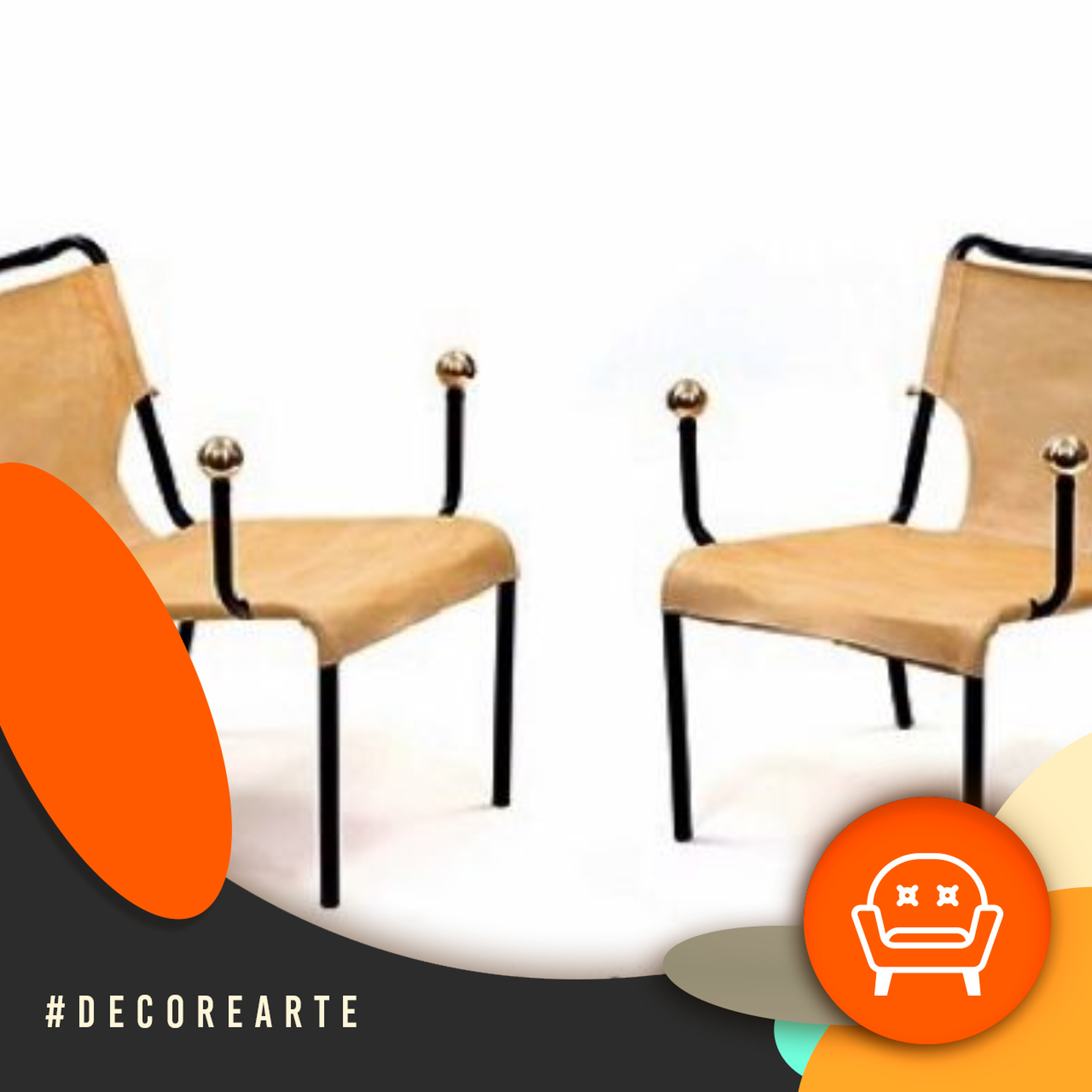 Decor e Arte - A cadeira Bola de Latão