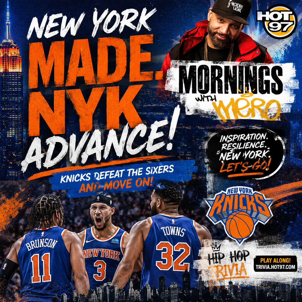5.11.26 Knicks Sweep the Sixers, Chris Brown Responds to New Album Talk + NYC Gets Ready for World Cup | Mornings with Mero
