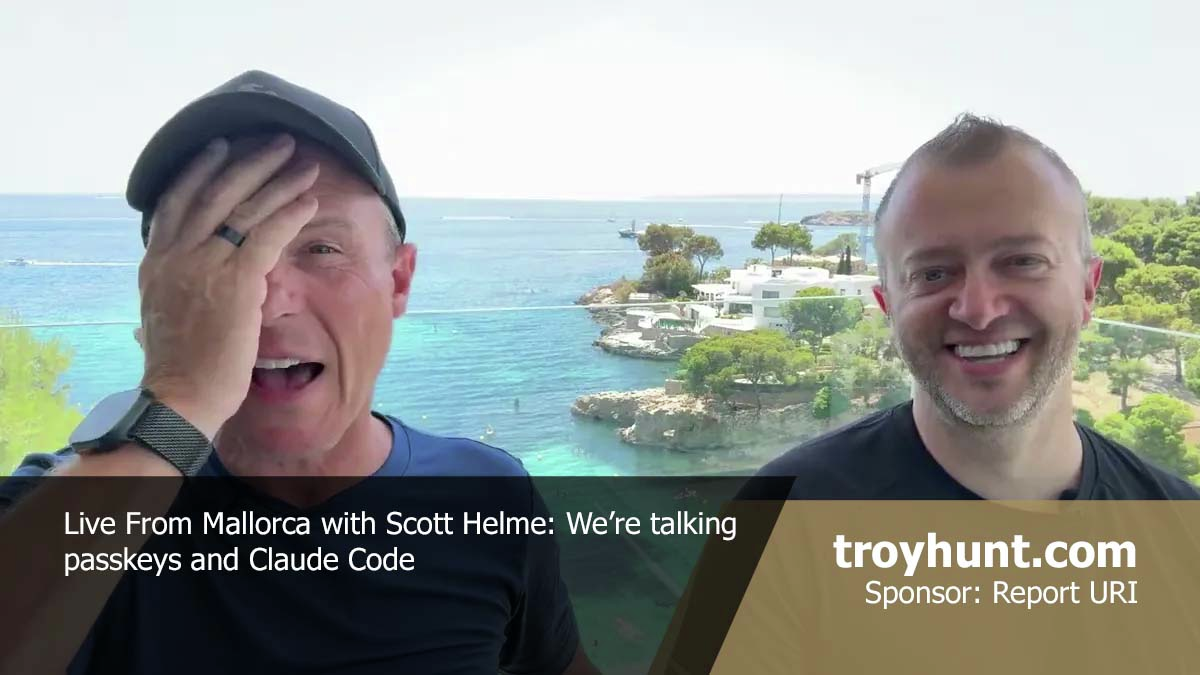 Weekly Update 510: Live From Mallorca with Scott Helme episode artwork