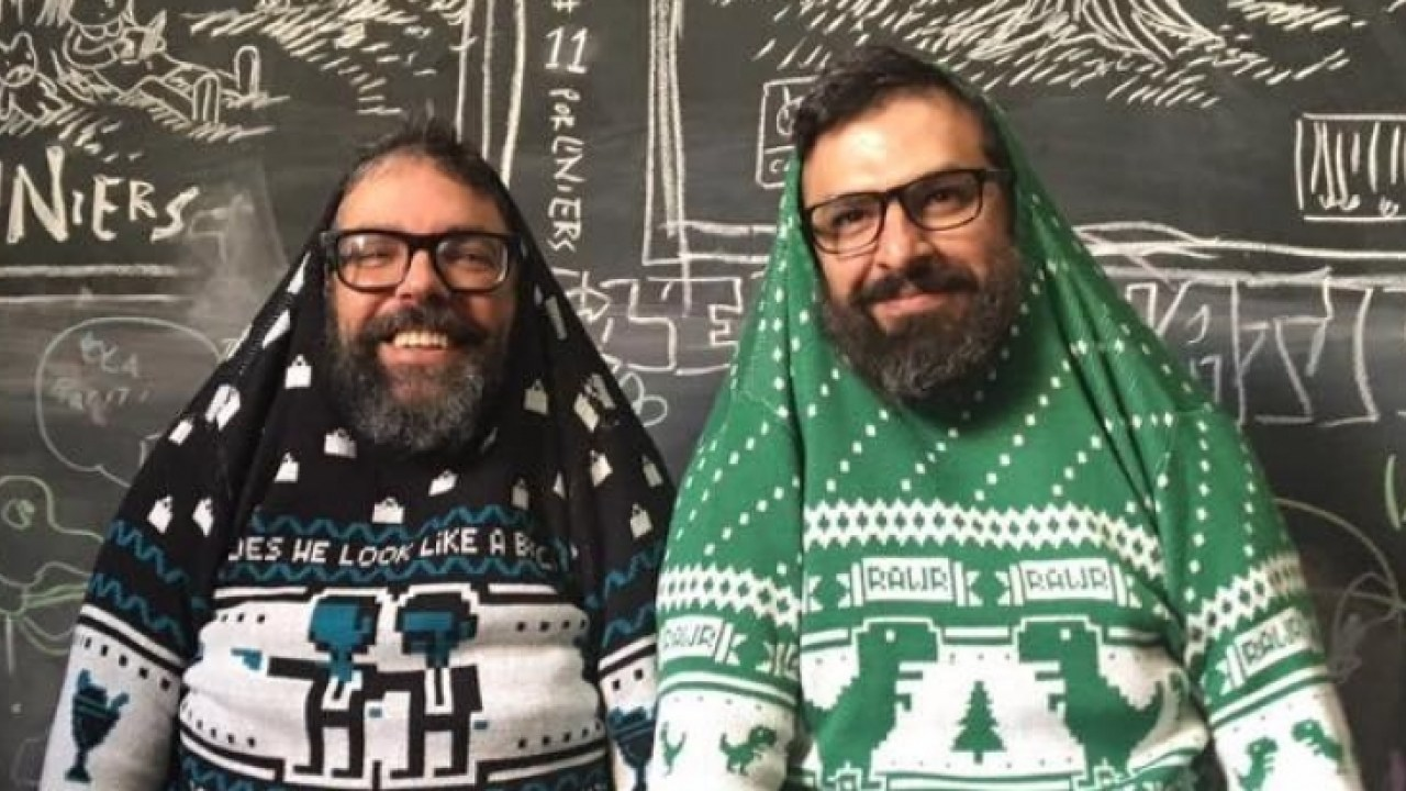 Imagen de apoyo de  Teatro, dibujos y chistes [entrevista con Liniers y Montt]