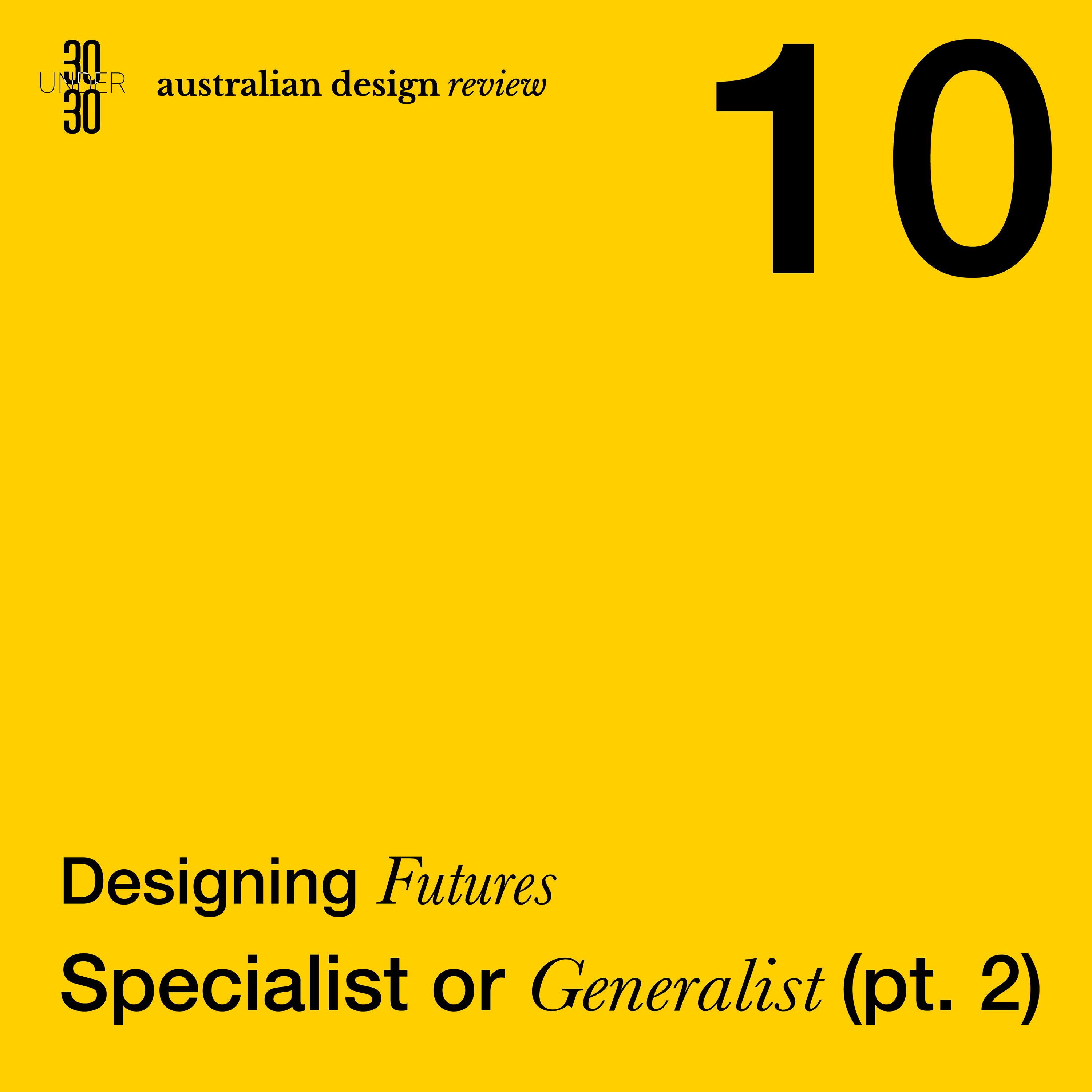 Specialist or Generalist Part 2