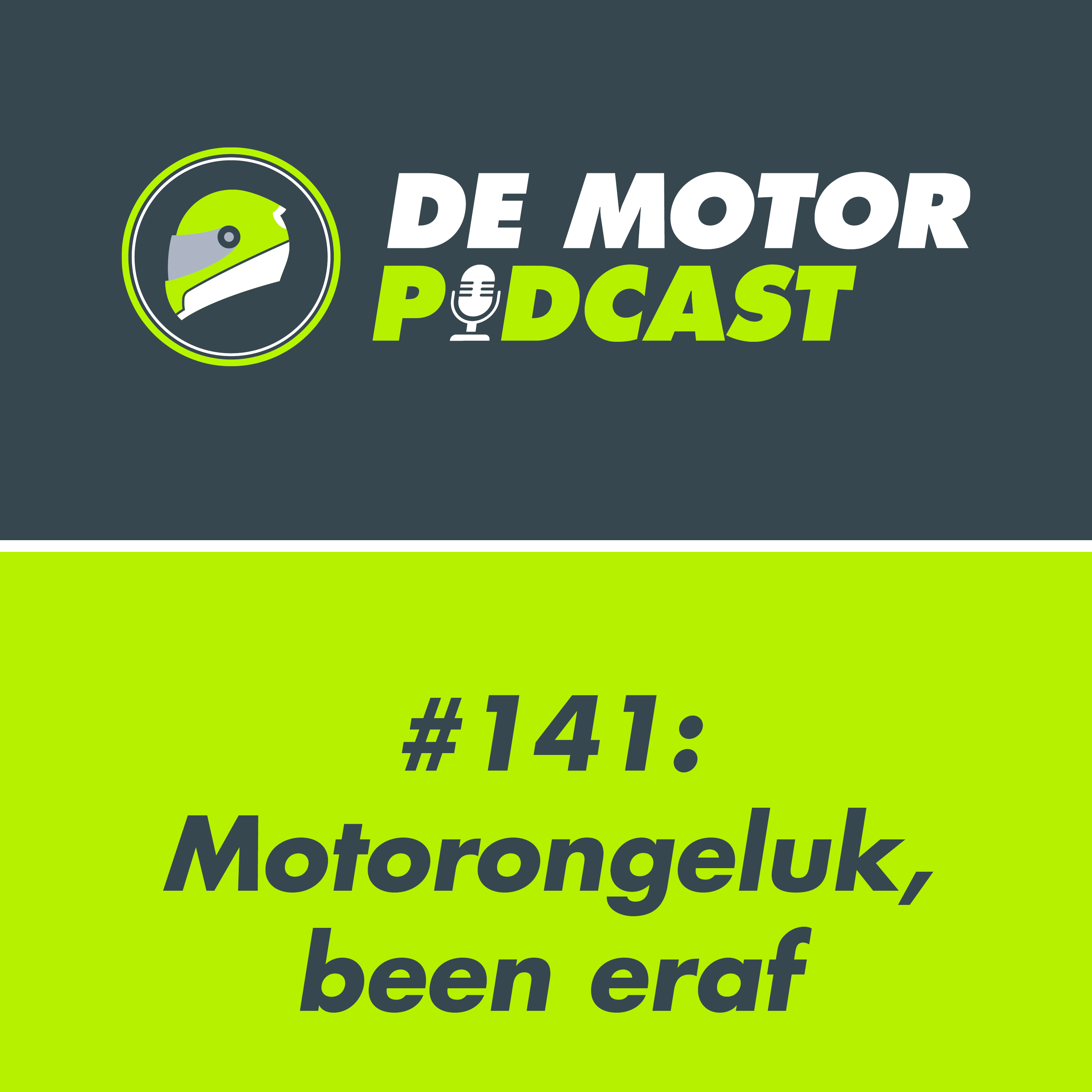 #141 Motorongeluk, been eraf