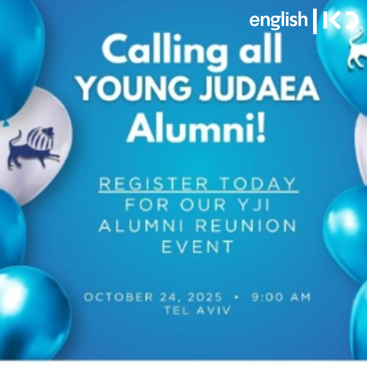 Young Judaea alumni event and reunion set for Tel Aviv October 24th episode artwork