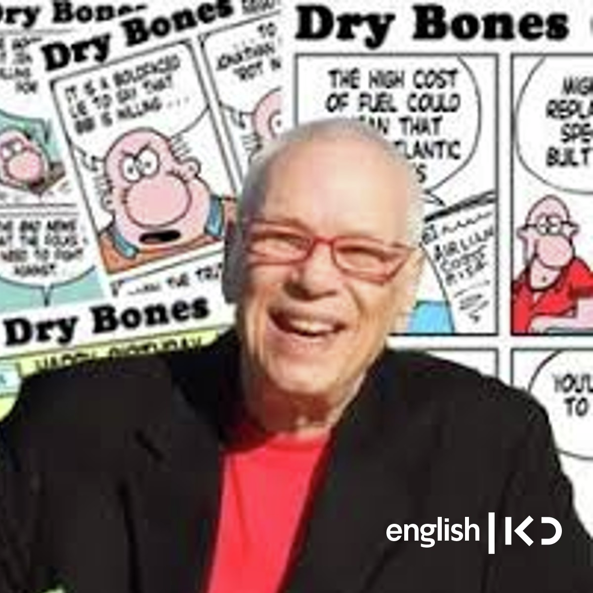 Cartoonist Yaakov Kirschen's Dry Bones resonated around the world episode artwork