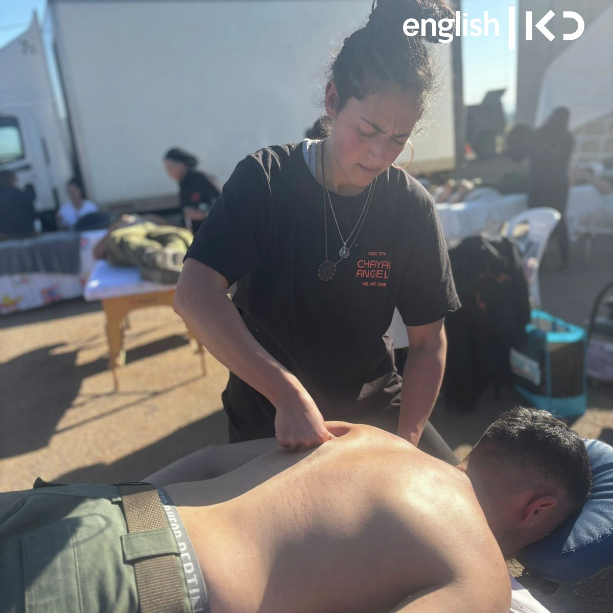 Chayal's Angels providing healing treatments to IDF troops with volunteer therapists episode artwork