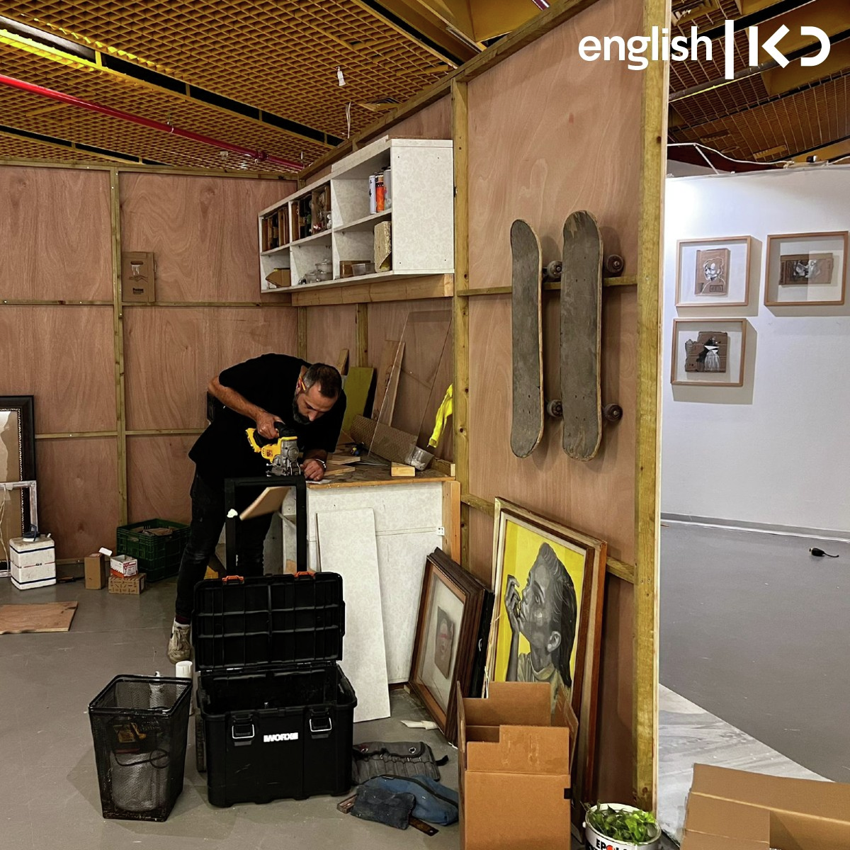 Exhibition "In Third Person" brings artist's studio to gallery episode artwork