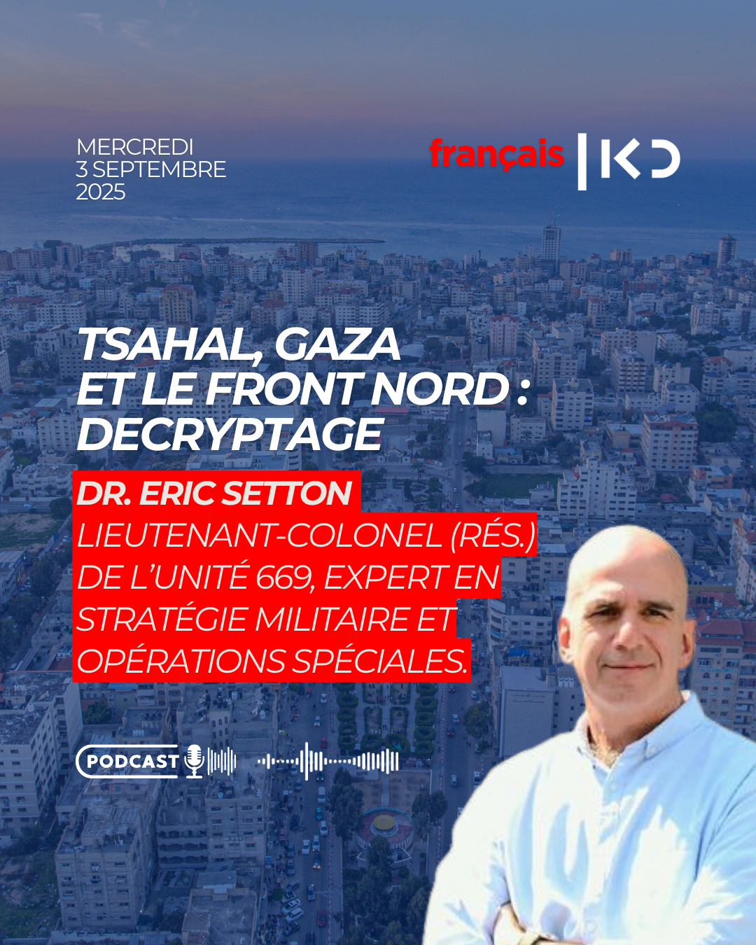 Tsahal, Gaza et le front nord : le décryptage du Dr Eric Setton episode artwork