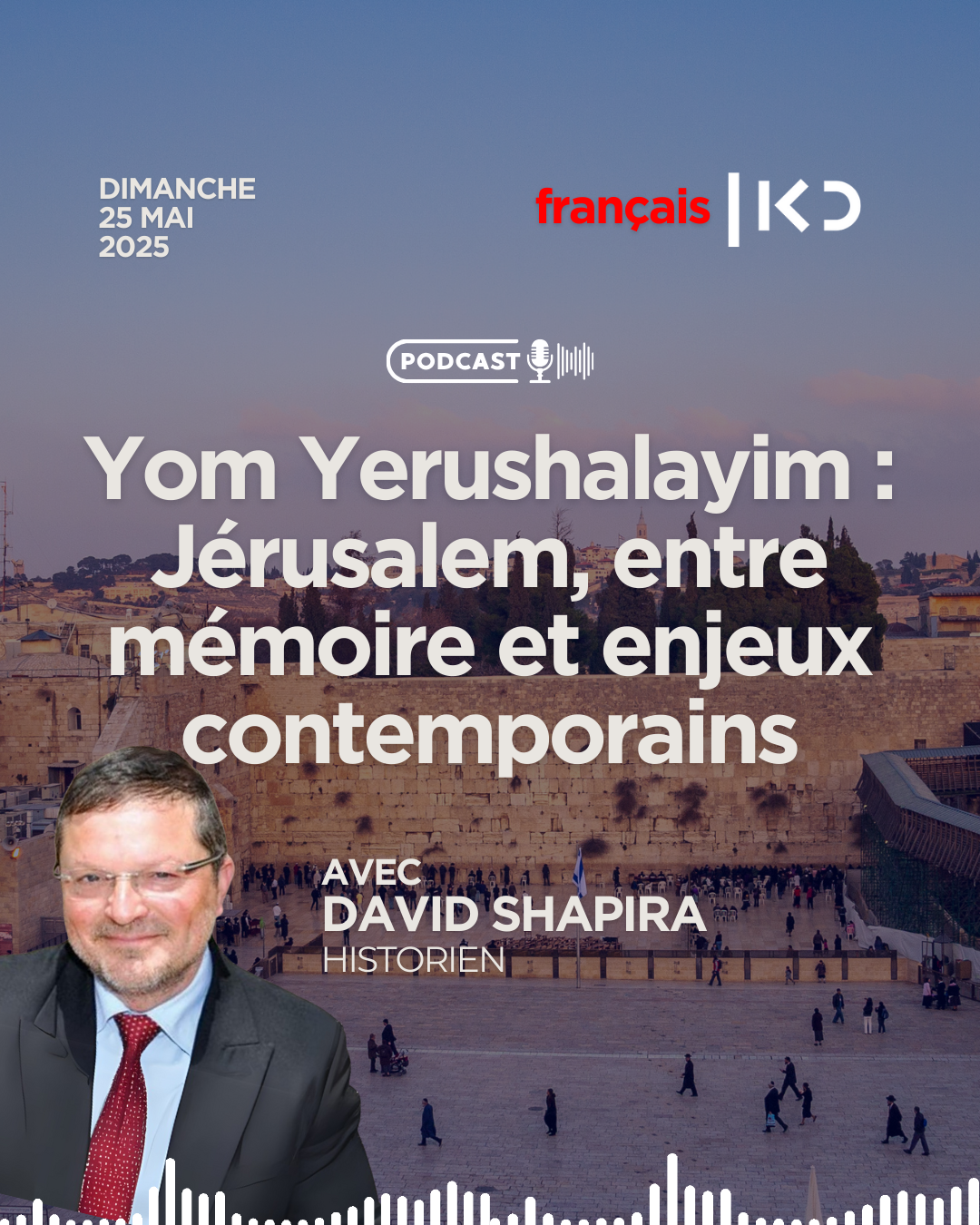 Yom Yerushalayim : Jérusalem, entre mémoire et enjeux contemporains – avec David Shapira episode artwork