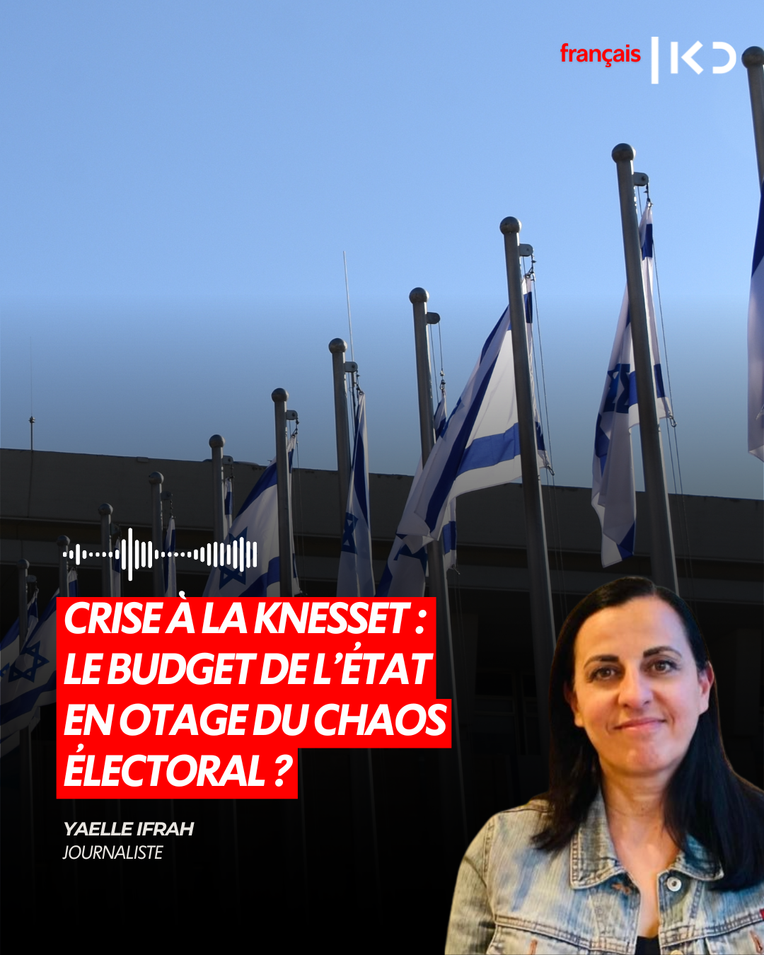 CRISE À LA KNESSET : LE BUDGET DE L'ÉTAT EN OTAGE DU CHAOS ÉLECTORAL ? episode artwork