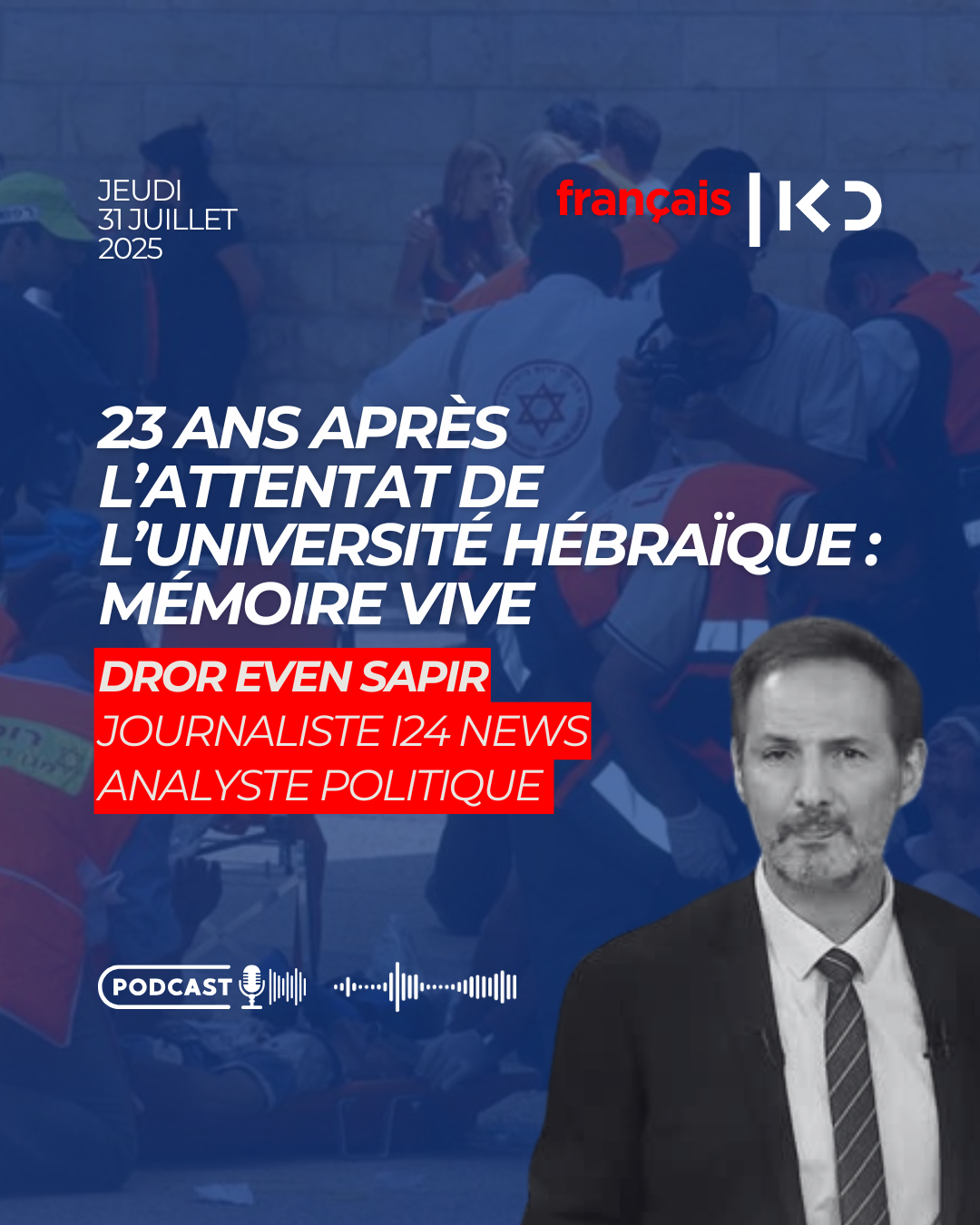 23 ans après l’attentat de l’Université hébraïque : mémoire vive episode artwork