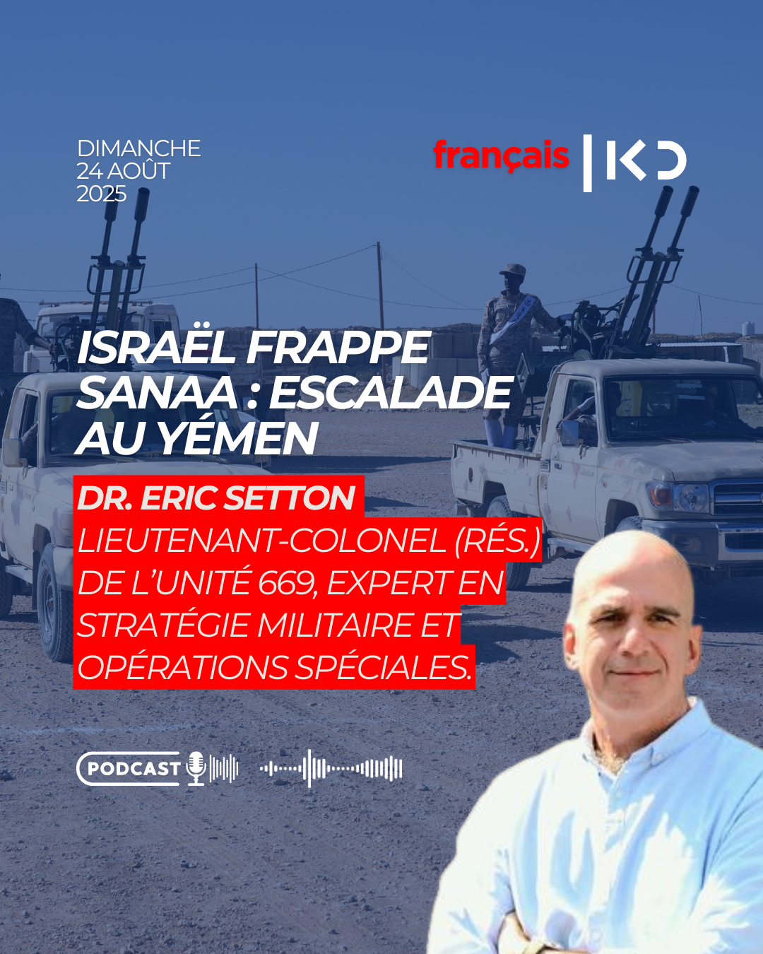 Israël frappe Sanaa : escalade au Yémen episode artwork