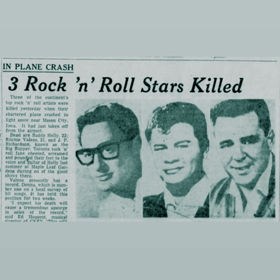 השמיים השבורים של הרוקנ'רול: היום שבו המוזיקה מתה