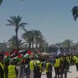 הנפת דגלי פלסטין באונ' בן גוריון | ראש עיריית ב"ש: "משפחות שכולות בעיר מסתכלות ולא מאמינות"