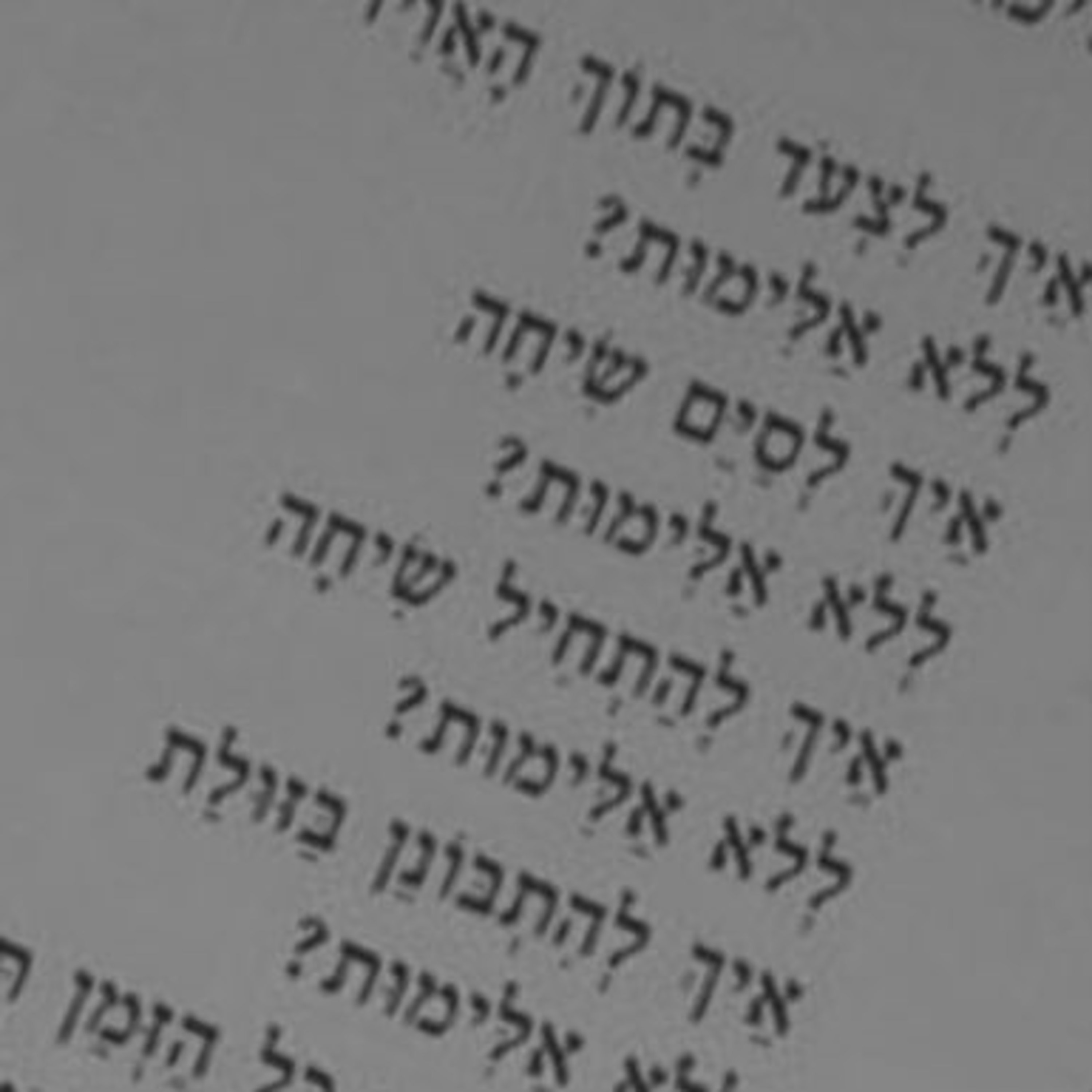"איך לשאול את כל זה ללא אלימות?" "איך לשאול את כל זה ללא אלימות?"