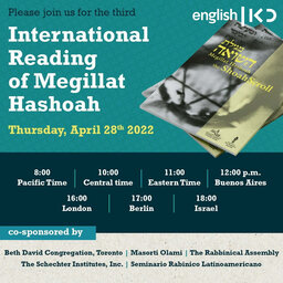 Third international online reading of Megillat Hashoah