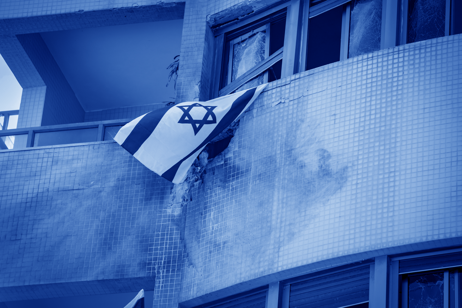 בית האבות בהרצליה  שנפגע מכתב"מ ואוכלסייתו הקשישה פונתה