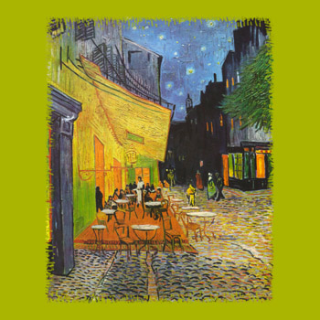 Imagen de Café Terrace, Van Gogh y sus flores como estrellas