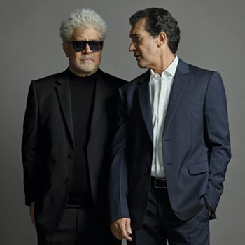 Imagen de El camino hasta el dolor y la gloria: Pedro Almodóvar y Antonio Banderas con Toni Garrido en 'Hoy por Hoy'