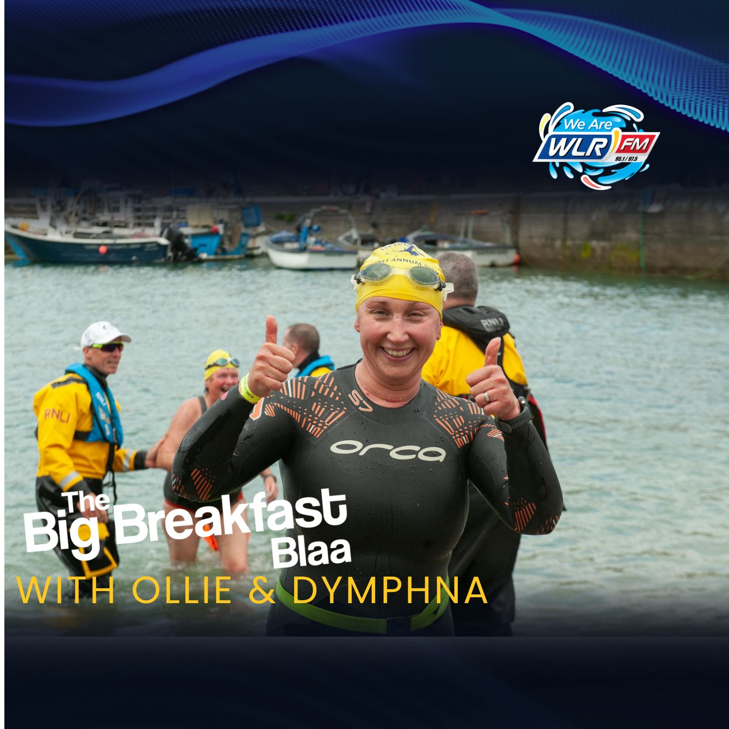 Volunteers at the Heart of 30 Years of the RNLI Helvick Swim episode artwork