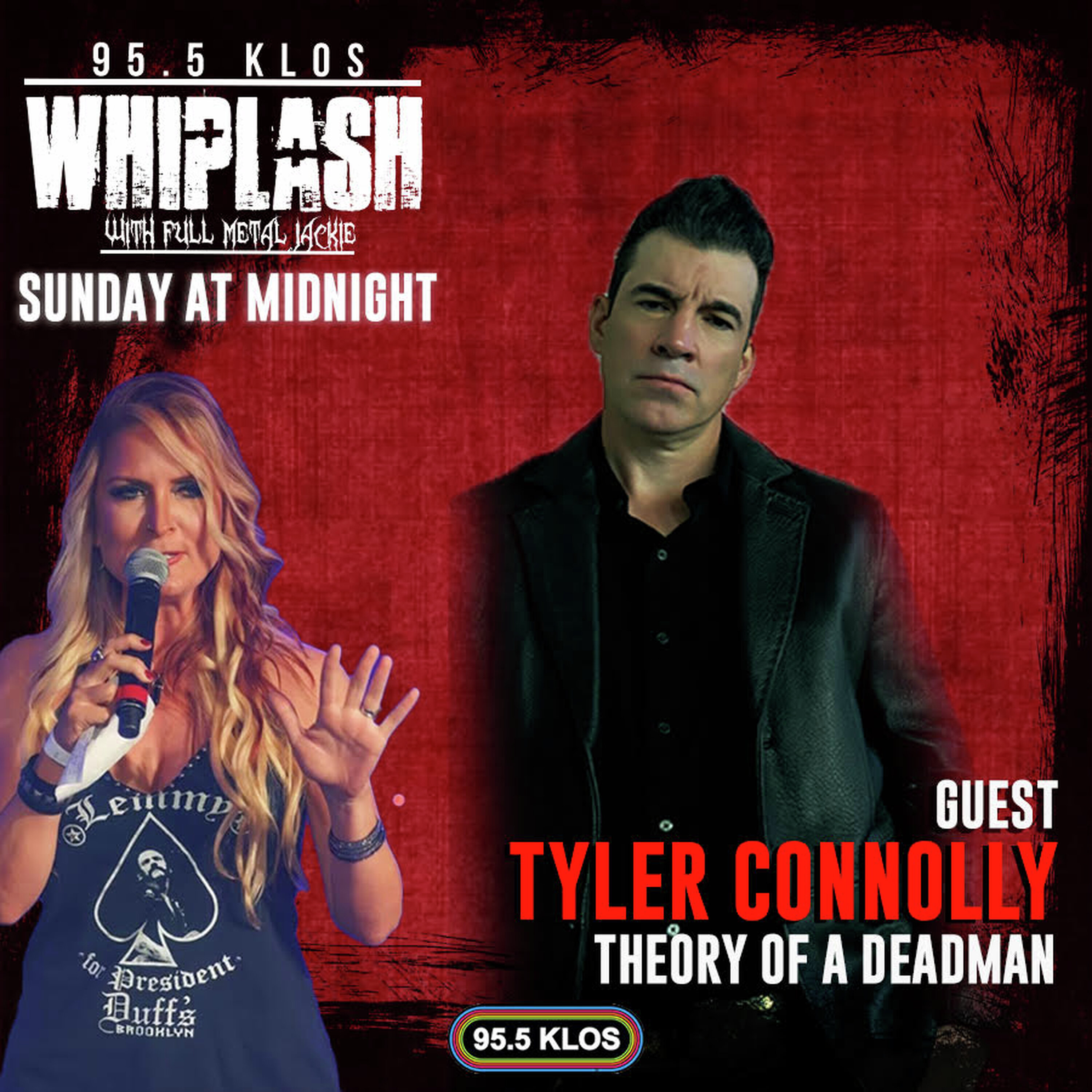 Tyler Connolly of Theory of a Deadman on Whiplash w/ Full Metal Jackie 7/12/26 episode artwork