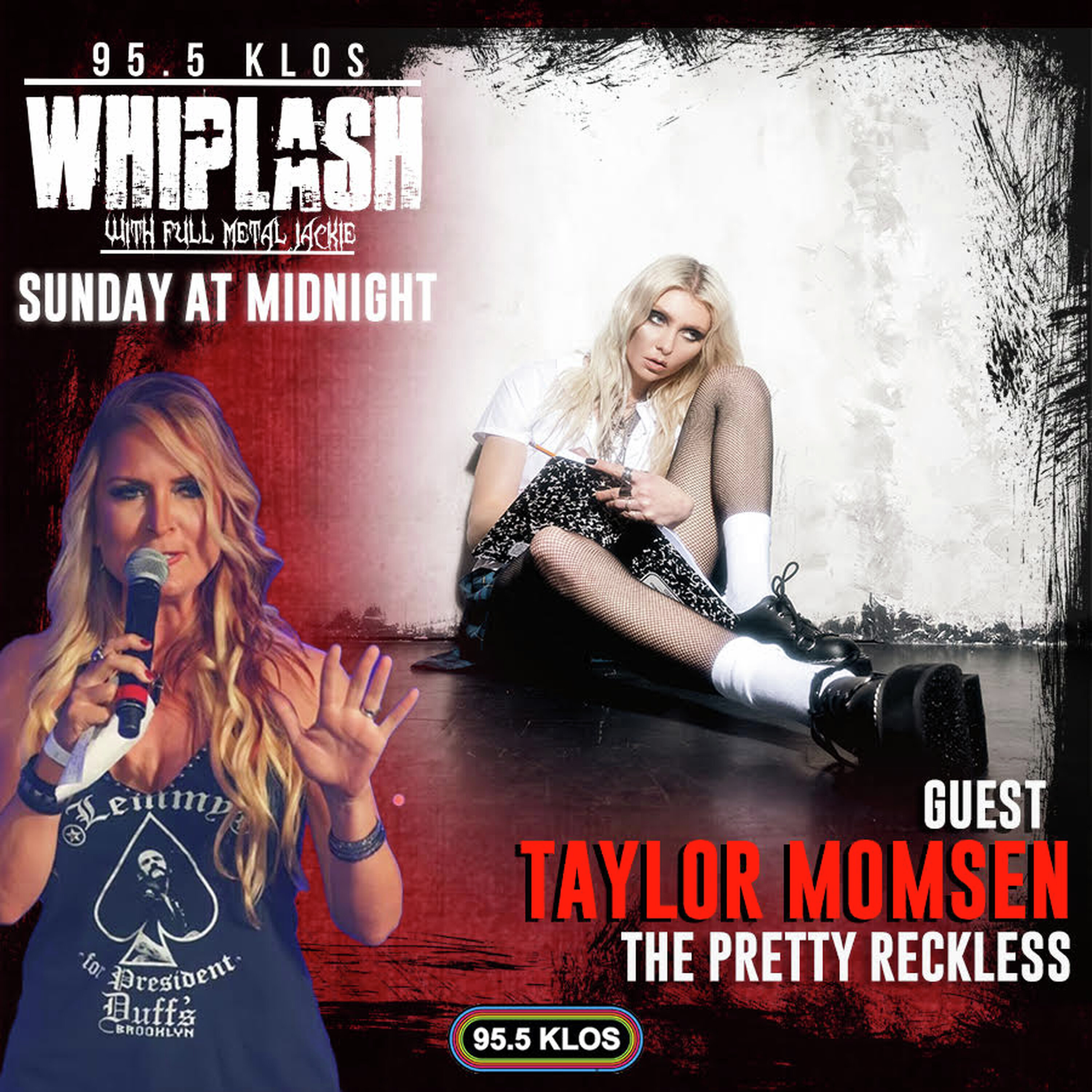 Taylor Momsen of The Pretty Reckless on Whiplash w/ Full Metal Jackie 4/5/26 episode artwork