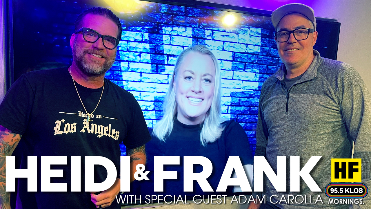 Heidi and Frank with guest Adam Carolla