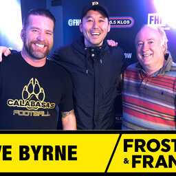 Frosty, Heidi and Frank with guest Steve Byrne