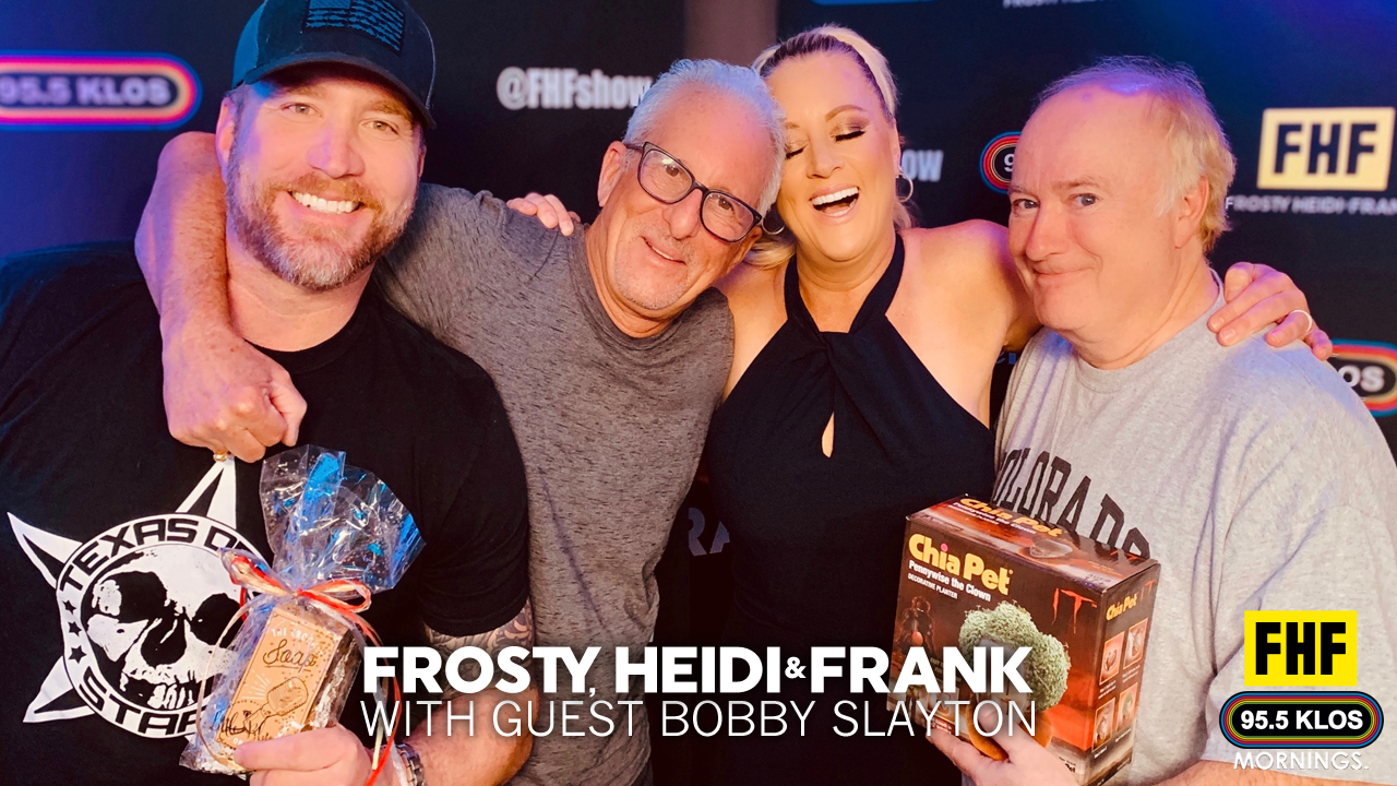 Frosty, Heidi and Frank with guest Bobby Slayton