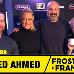 Frosty, Heidi and Frank with guest Ahmed Ahmed