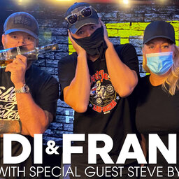 Heidi and Frank with guest Steve Byrne